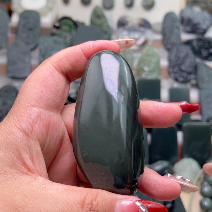 和田玉（青玉）平安吊坠未镶嵌?****?