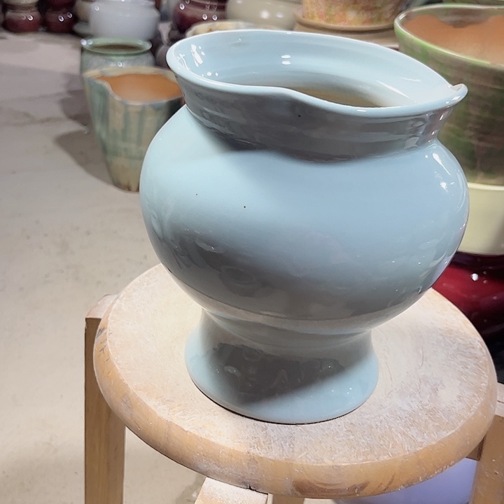 瓶口14高21瑕景德镇陶瓷满29包邮