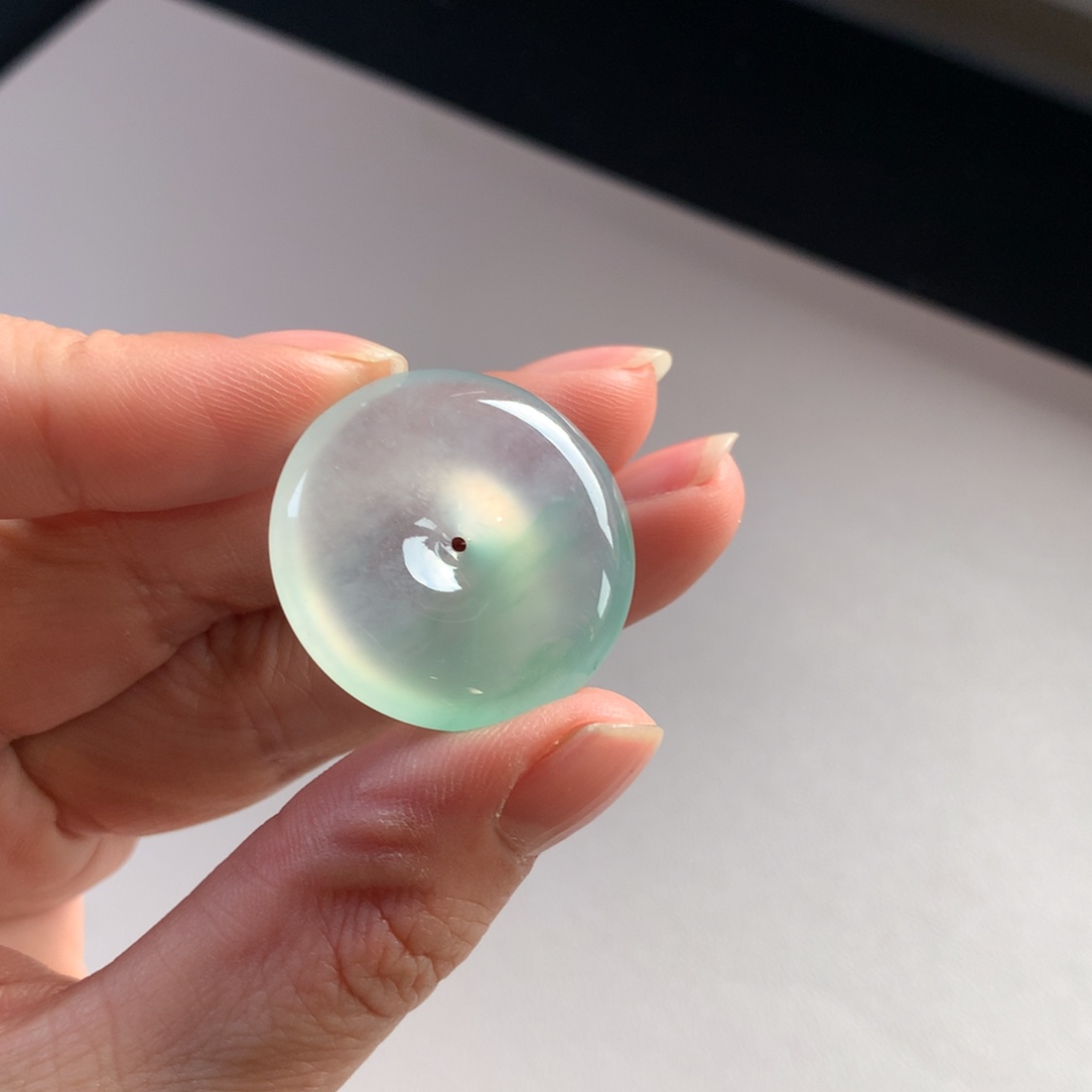 翡翠颈饰未镶嵌天然缅甸翡翠吊坠28.是-6.0