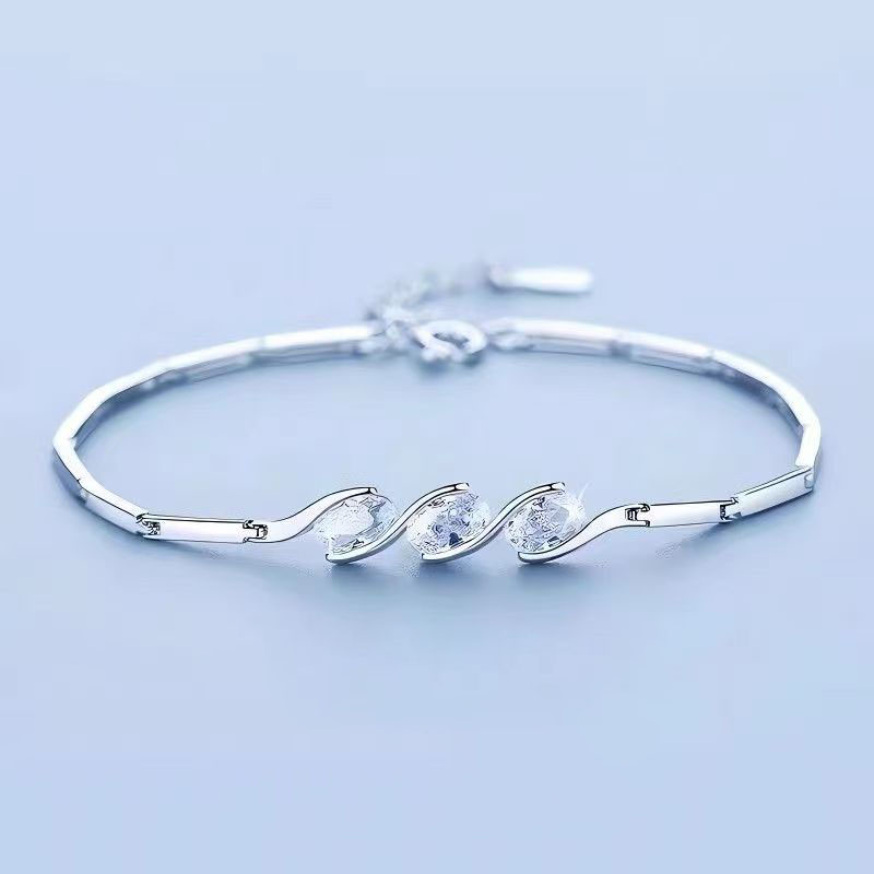 足银手链 三生三世手链 坠链0210