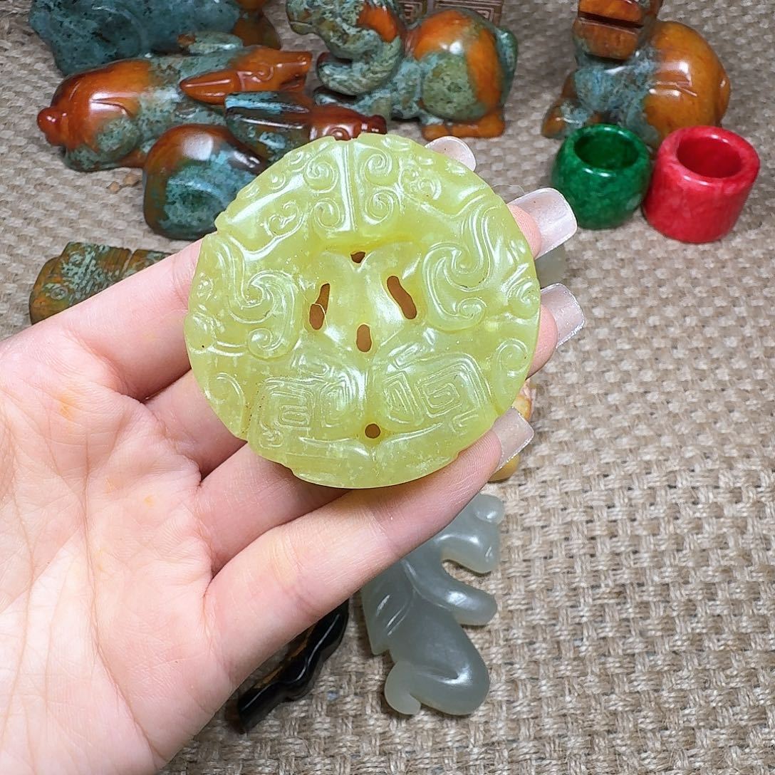 白玉菩提吊坠挂件