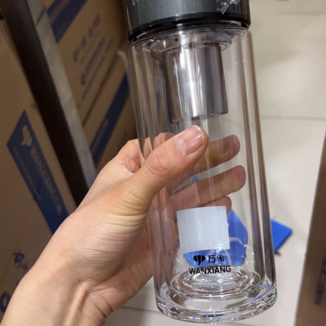 V278双层玻璃杯410杯套绿色