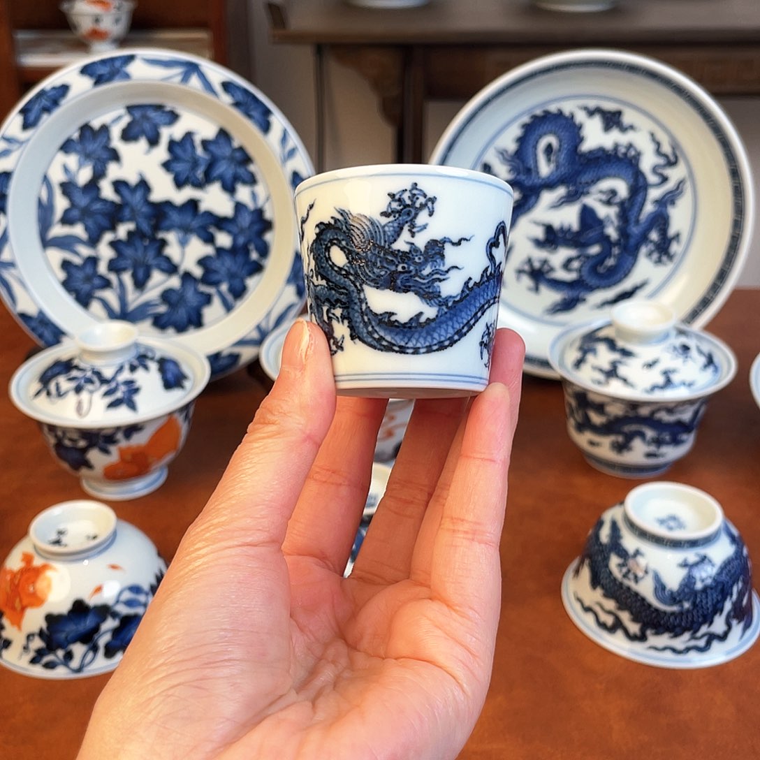 杯松风馆龙可乐直口杯