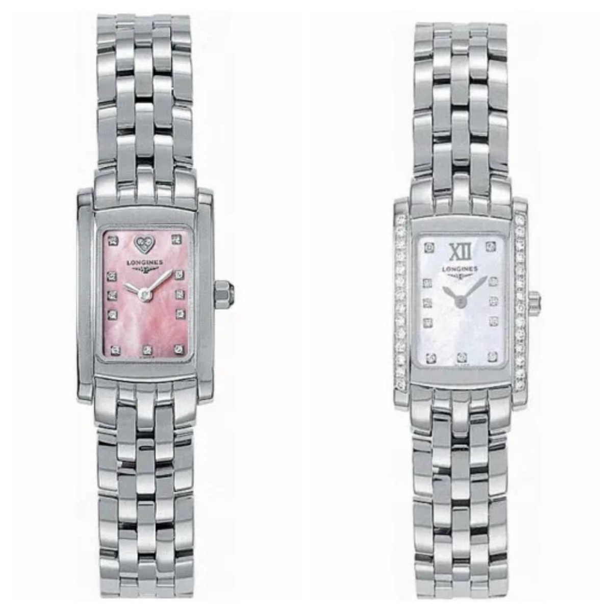 99新 Longines/浪琴 维纳158/石英/贝母钻刻/表径16-20.4mm/女士