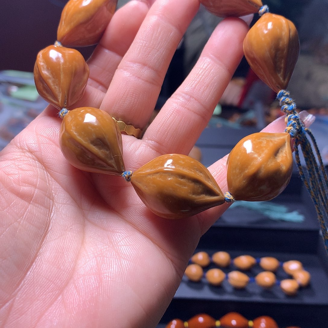 橄榄核手串/手链雨**刀三花手串