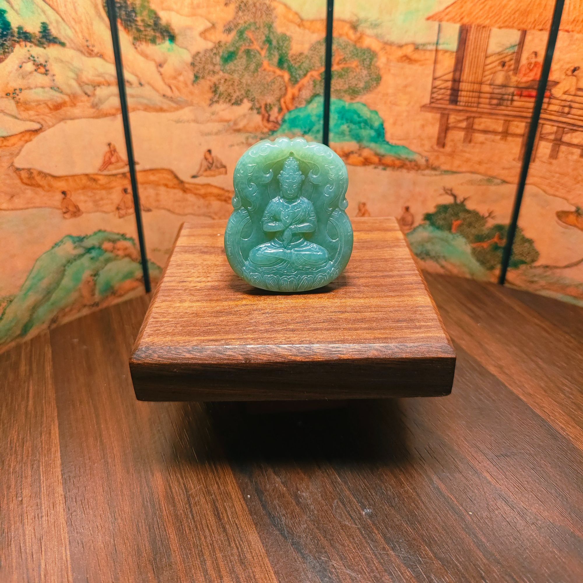 N和田玉观音吊坠0656