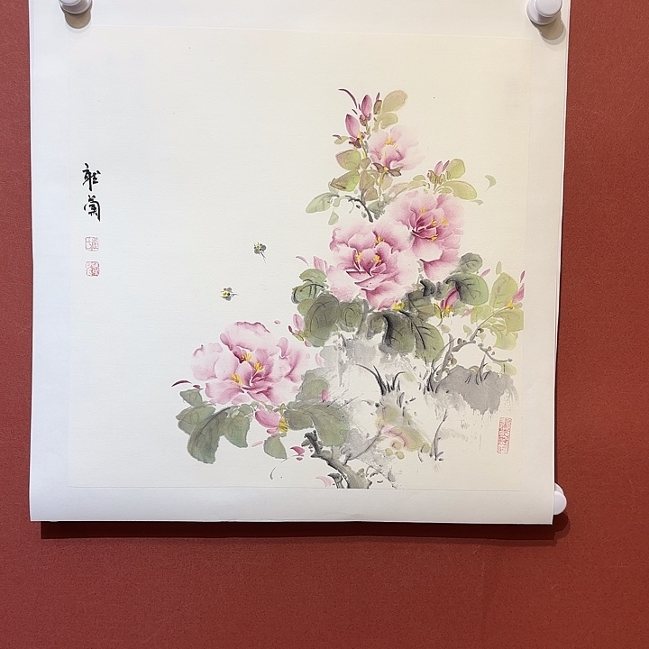 国画听兰老师花鸟