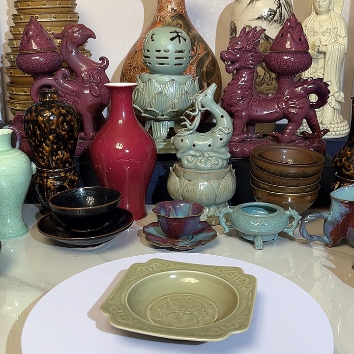 瓷片摆件摆件摆件