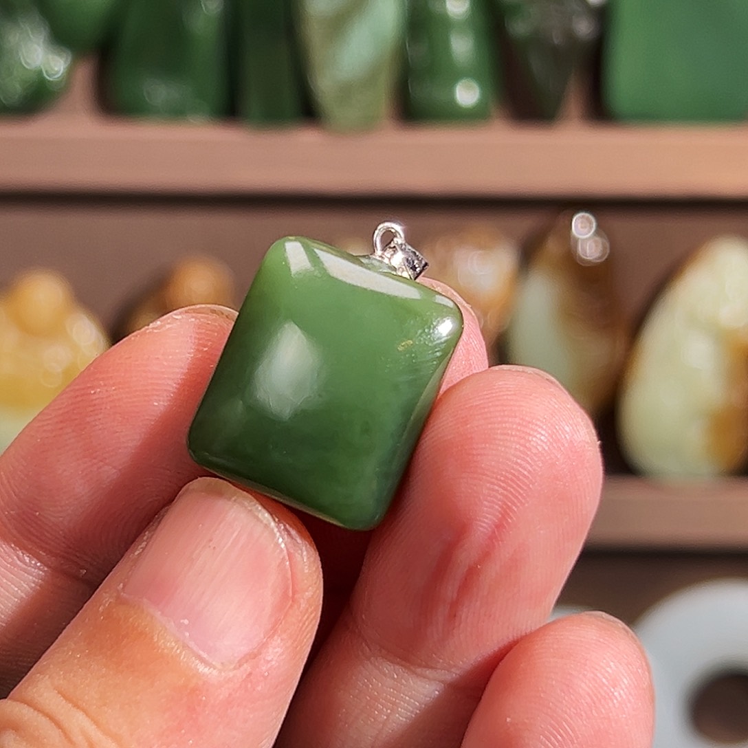 和田玉颈饰银S925镶嵌新年福利明天顺丰特快发货