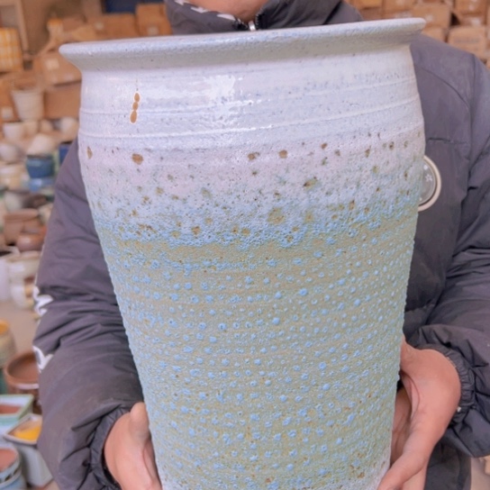 紫砂花盆高38口24————
