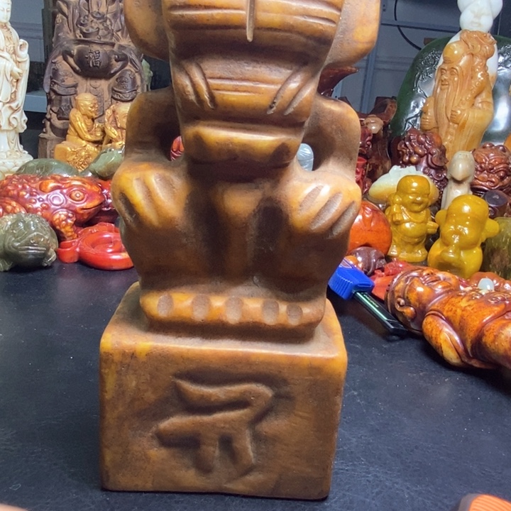 白玉菩提吊坠摆件