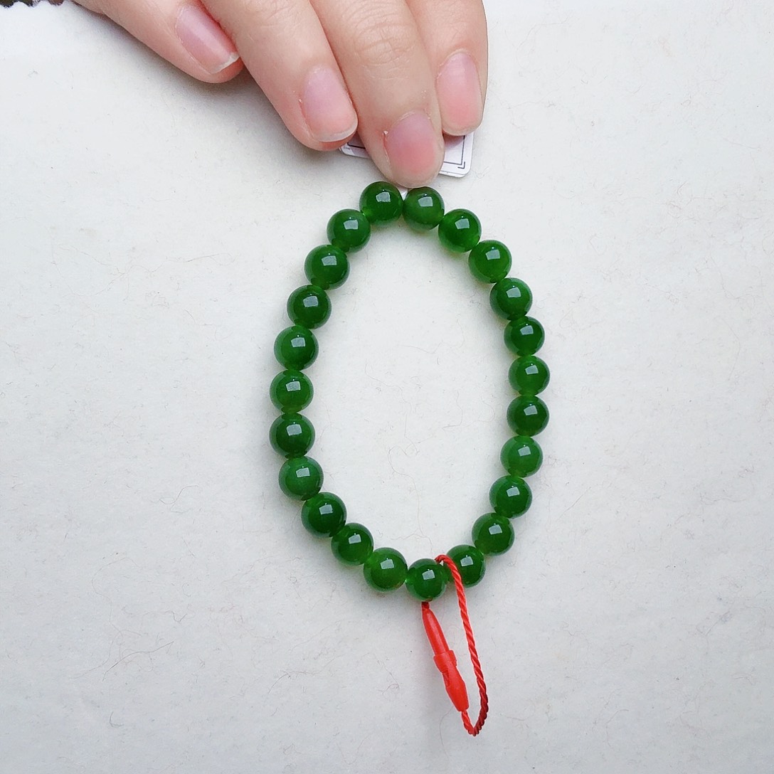 和田玉（碧玉）手链未镶嵌