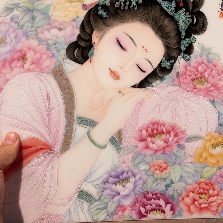 星***茫景德镇陶瓷，手工绘画