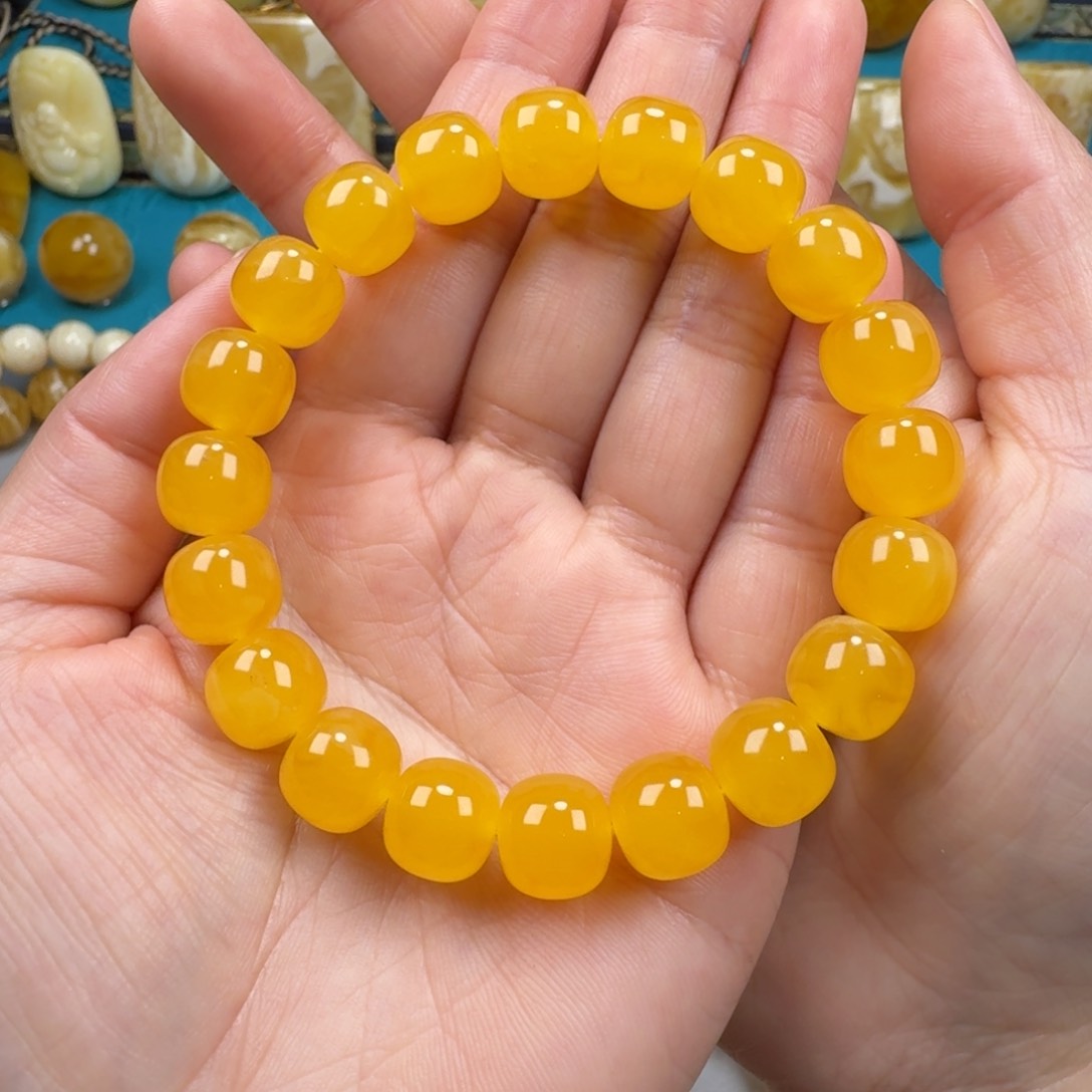 琥珀手链未镶嵌蜜蜡