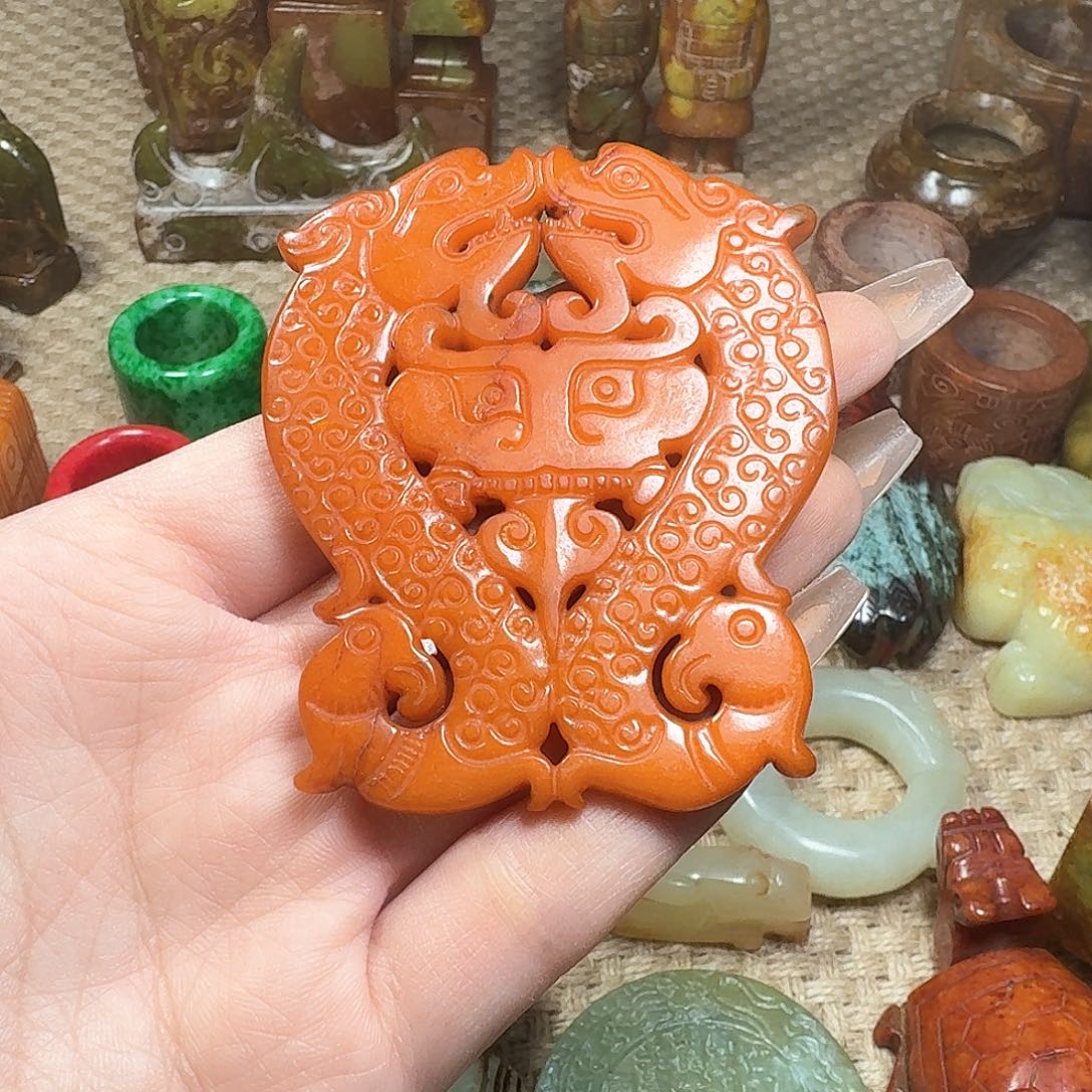 白玉菩提吊坠挂件