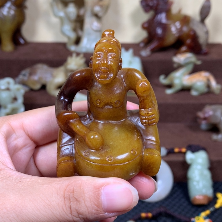 爱***手未镶嵌和田玉把件