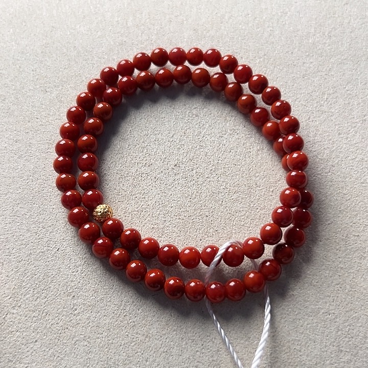 南红玛瑙未镶嵌手串原矿双圈