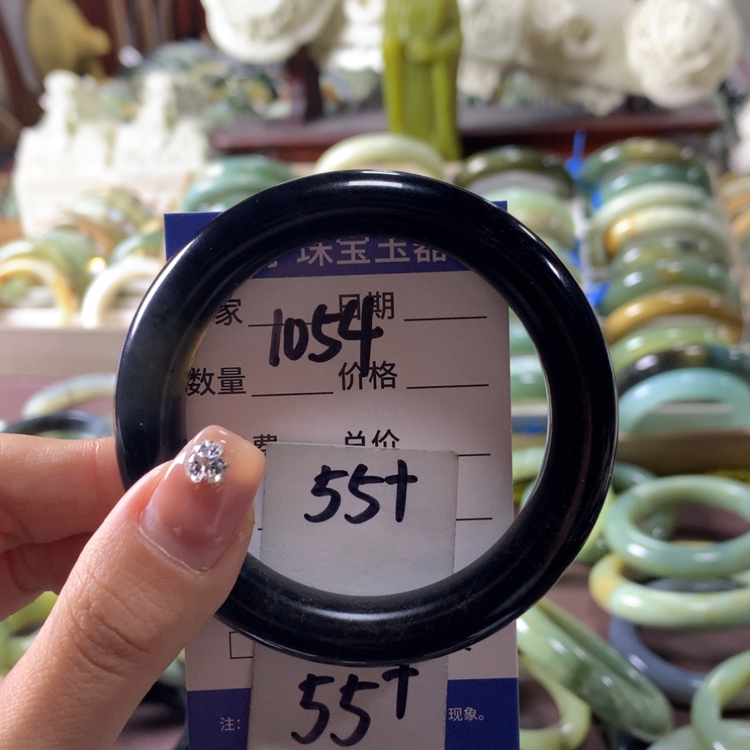 蛇纹石玉未镶嵌手镯1054