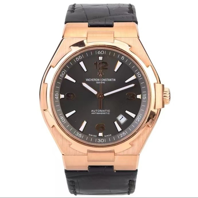 99新 Vacheron Constantin/江诗丹顿 纵横四海系列玫瑰金机械男表
