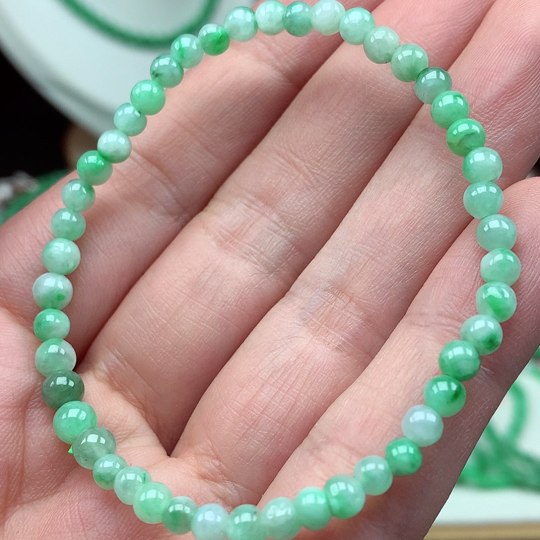 翡翠未镶嵌毛衣链翡翠