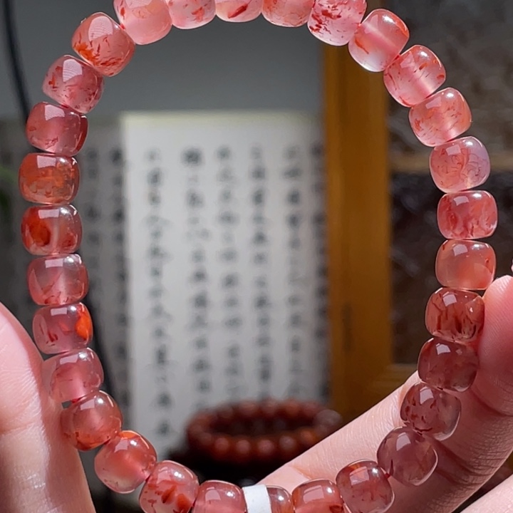 南红玛瑙飘花老型 7+未镶嵌