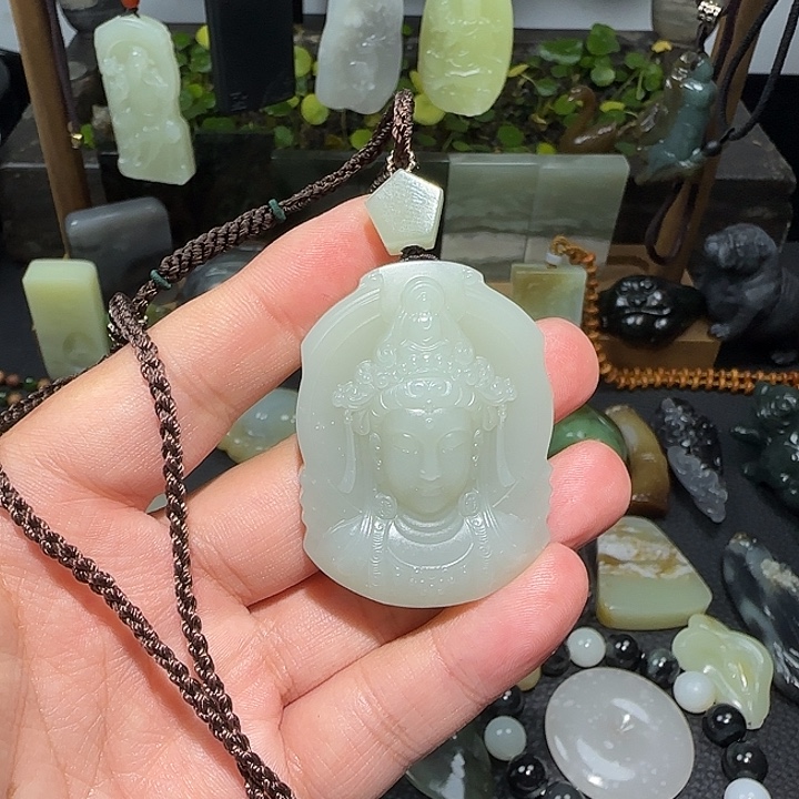 糖****和田玉未镶嵌挂件