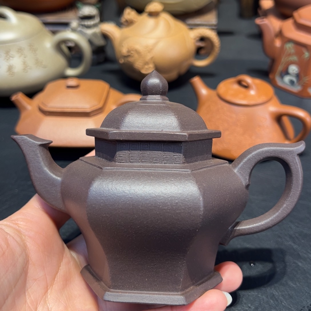 容量180毫升，紫泥，六方