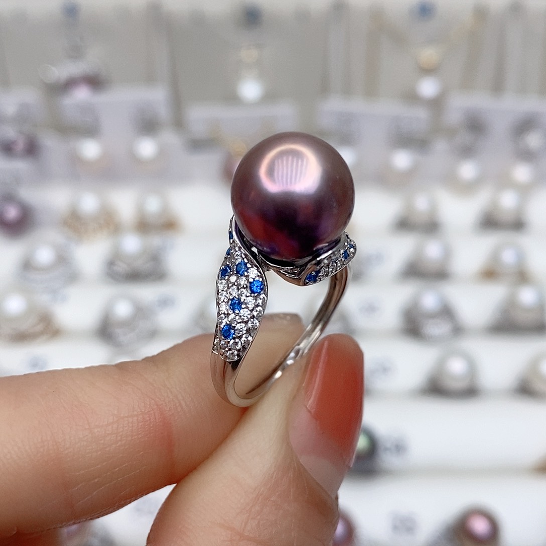 淡水珍珠颈饰银S925镶嵌