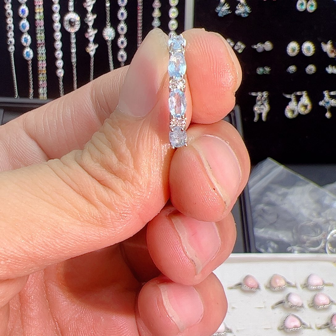 紫晶珠宝半成品银S925镶嵌