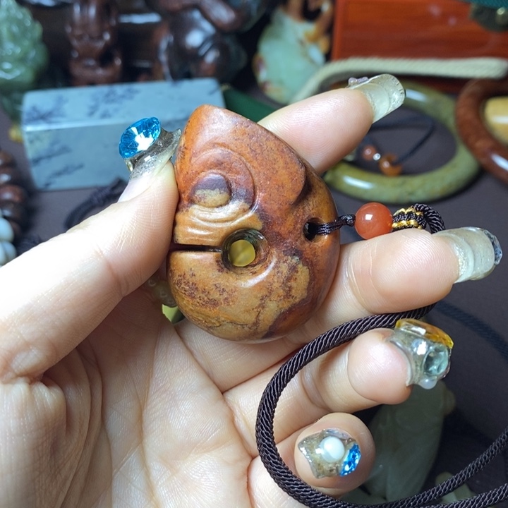 岫岩河磨玉（透闪石质玉）未镶嵌挂件