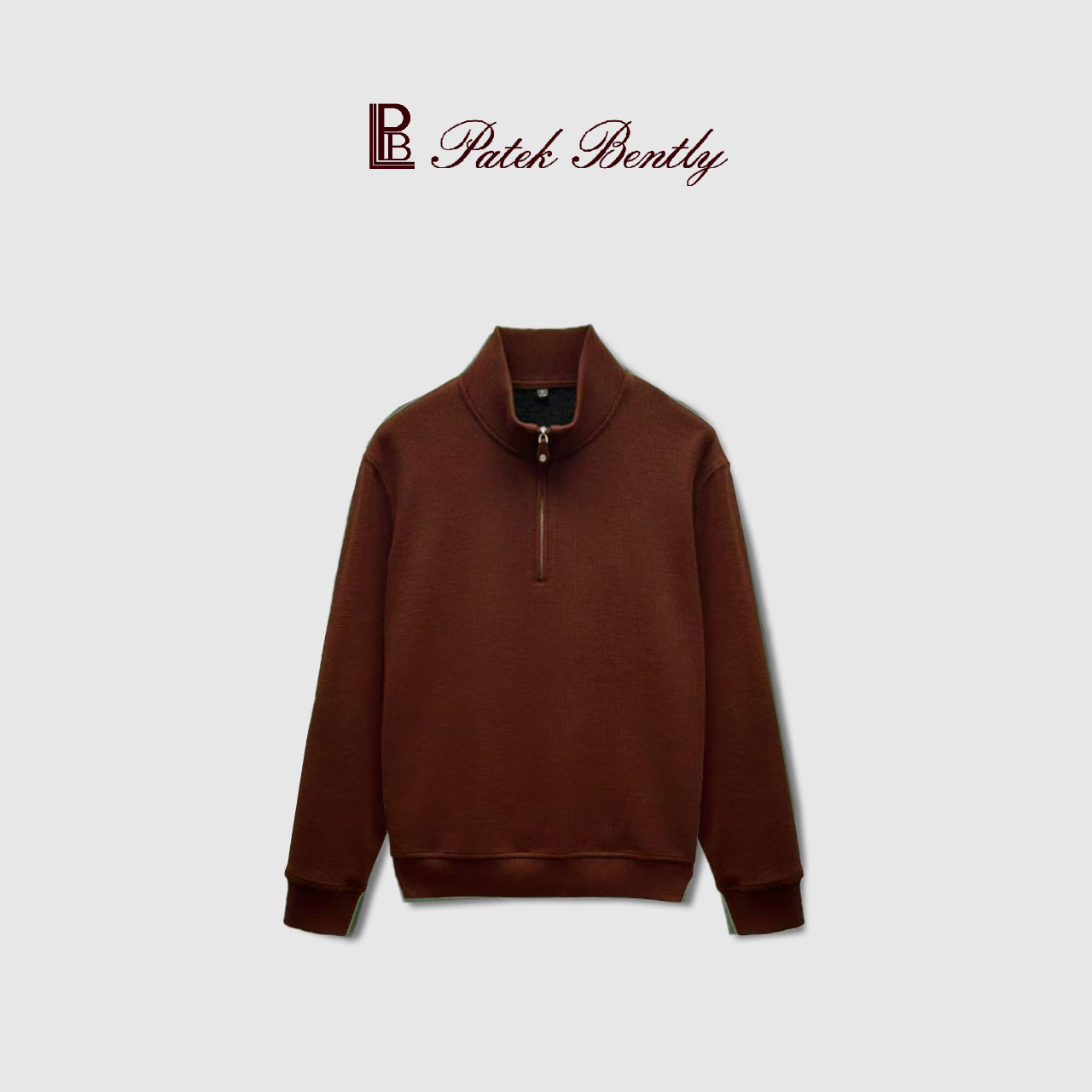 PEE-意式【羊毛立领卫衣】可机洗羊毛秋冬百搭男士半拉链卫衣长袖