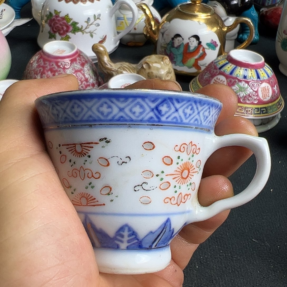 杯景德镇陶瓷耳杯