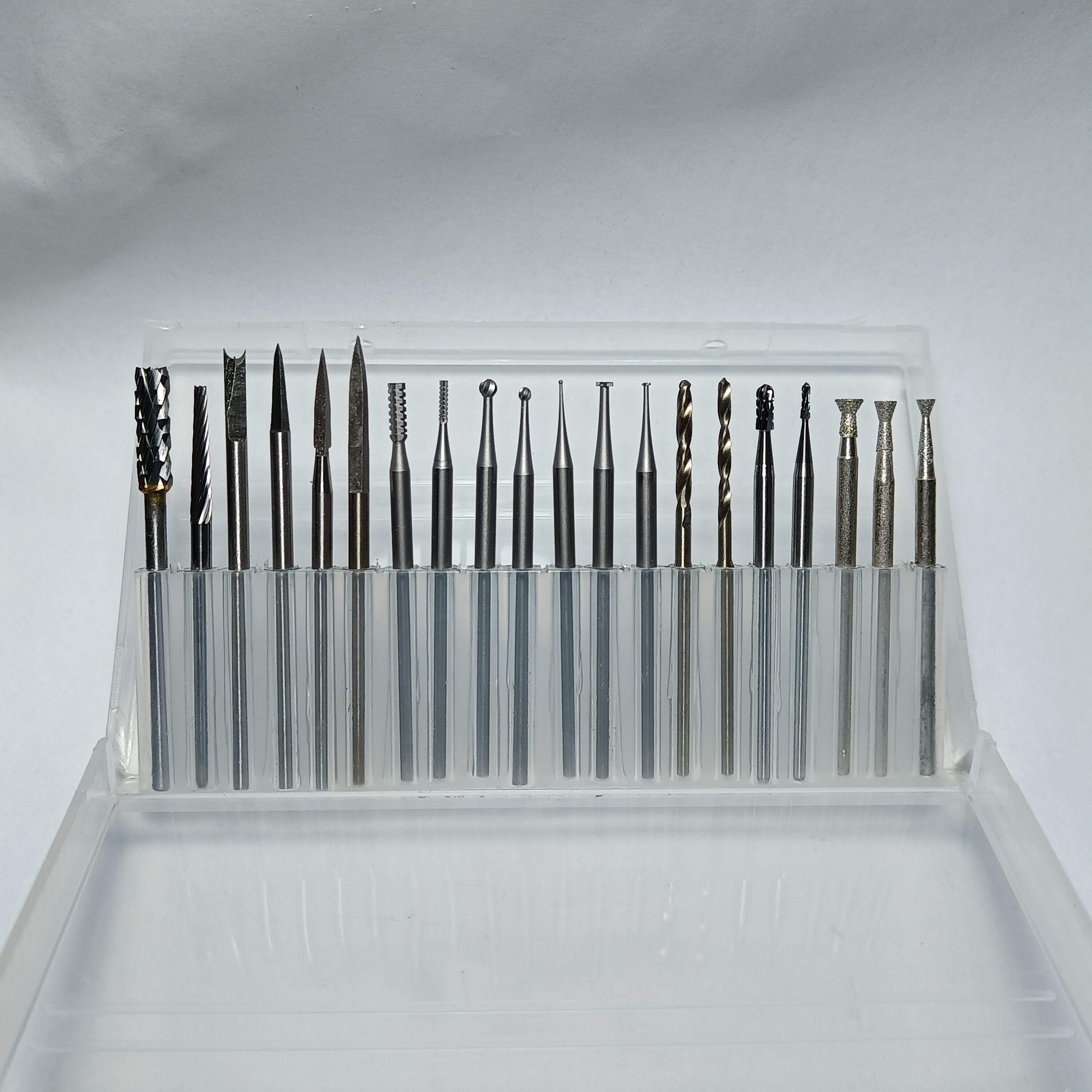 2.35柄牙机刀头，核雕刀头（电磨机勿买），新手常用20支小套装