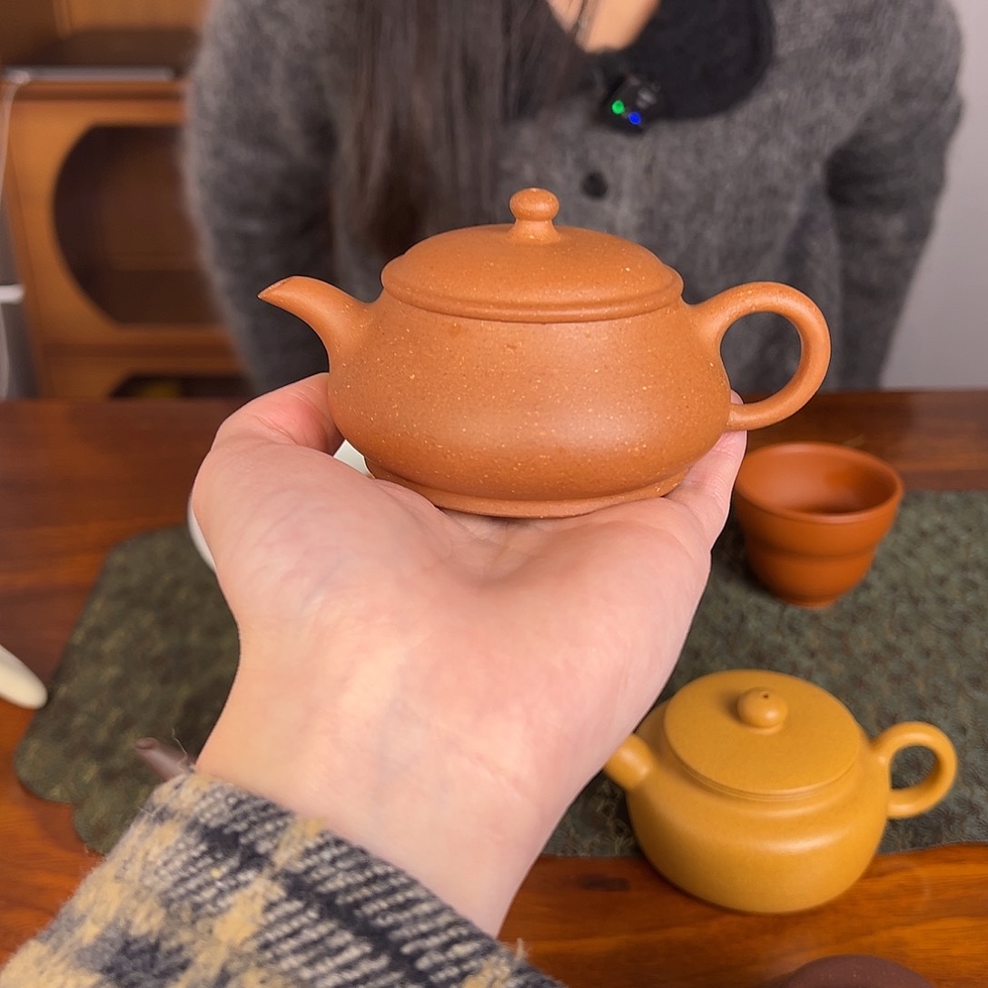 茶壶紫砂明炉 桃花泥 120cc