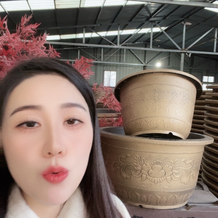 圆83口径花盆两个