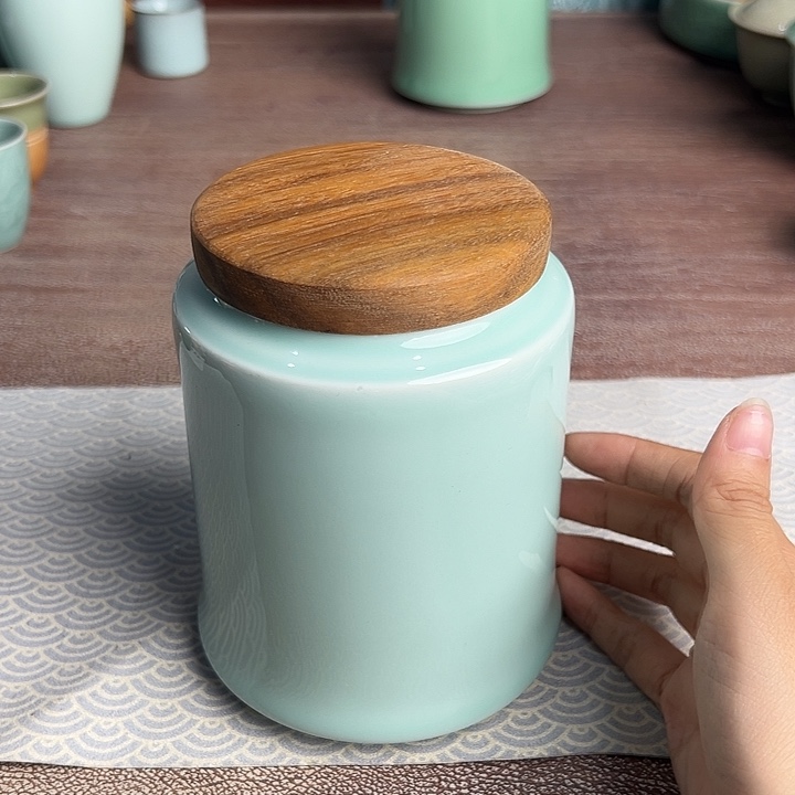 龙泉云间青瓷小米茶器