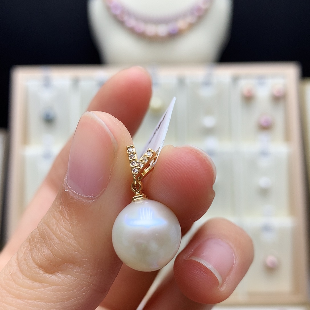 颈饰合金淡水珍珠