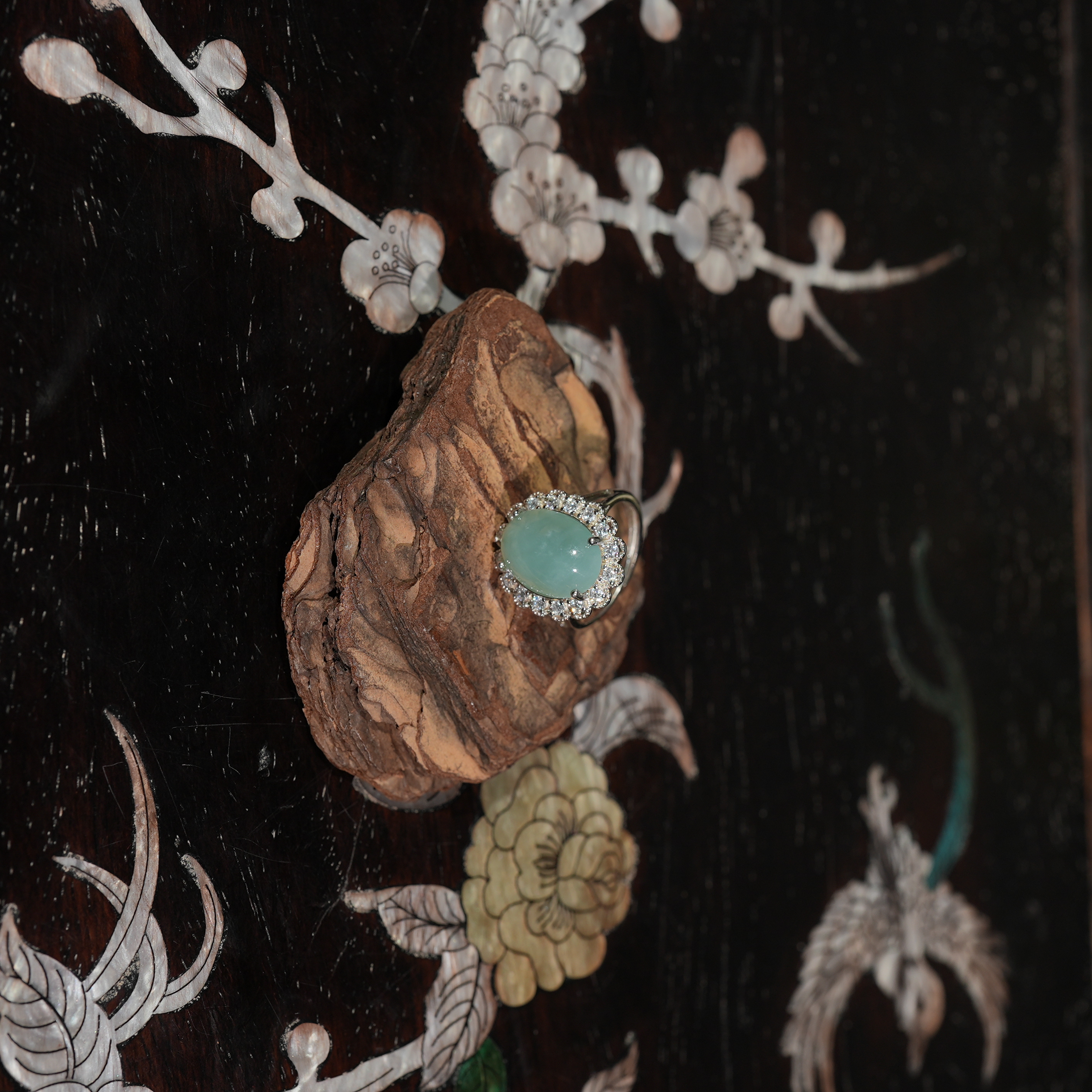 12.23香港王老板-翡翠a货镶嵌戒指a1781