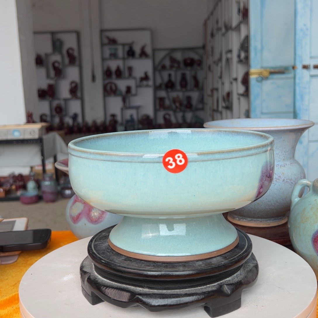 摆件郑家钧窑摆件微