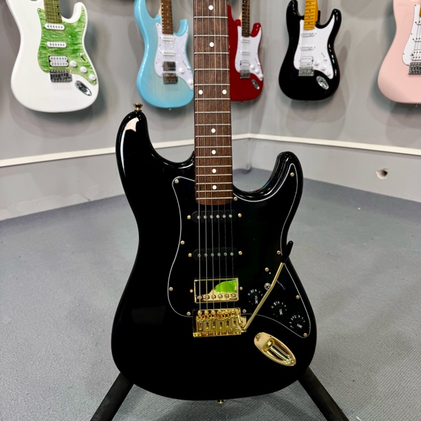 黑金电吉他单单双专业演奏级男女学生演奏民谣摇滚电吉他吉它