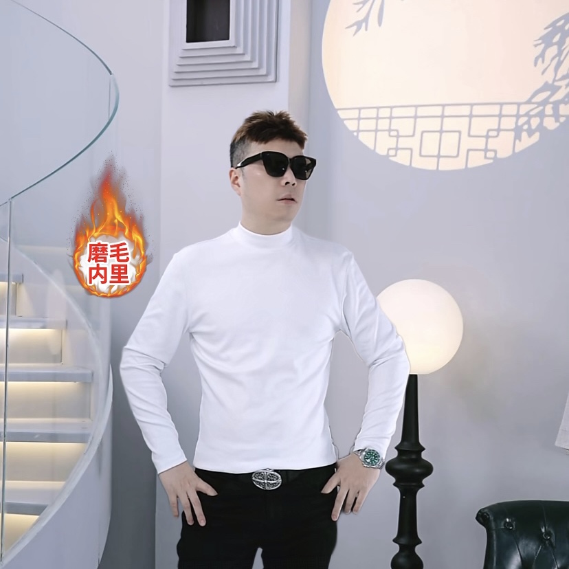 FAERLFY-法国奢品 法式优雅A级净版中领半高领常规款高领长袖W139