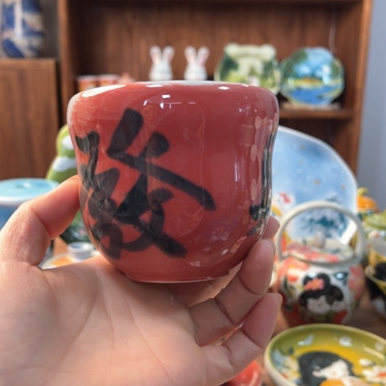 盘景德镇釉下手绘陶瓷 