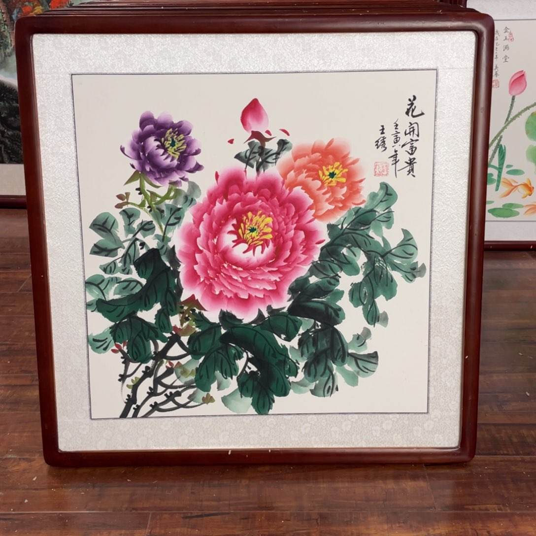 国画带框尺寸63*63厘米