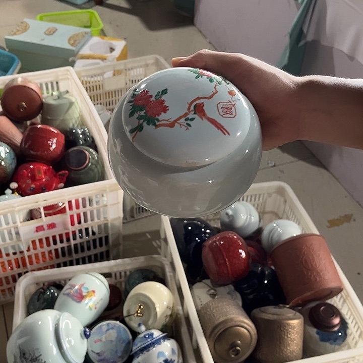 摆件润鹏陶瓷精选高档陶瓷茶叶罐