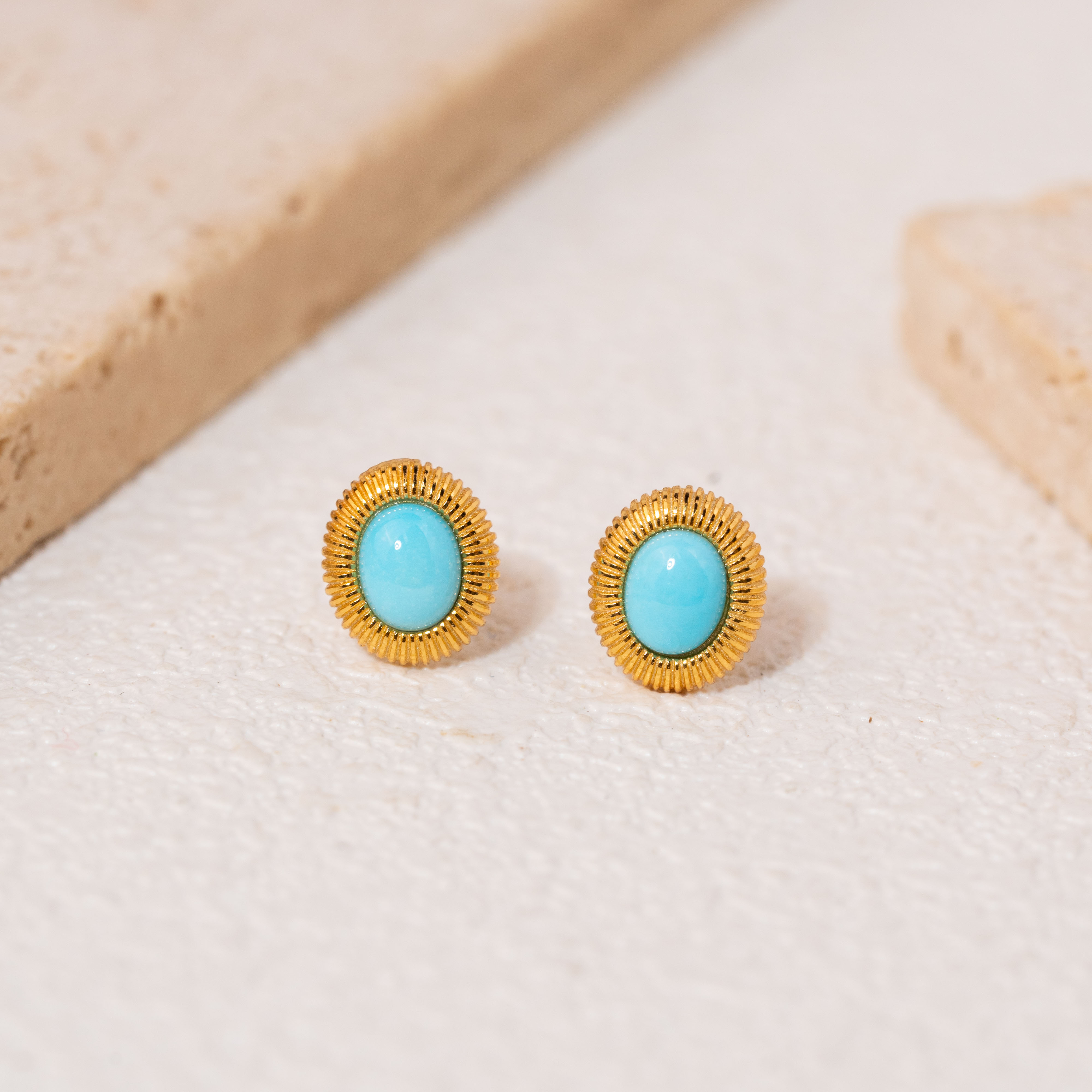 【贵成 】绿松耳钉（天然珠宝多样性发其一）