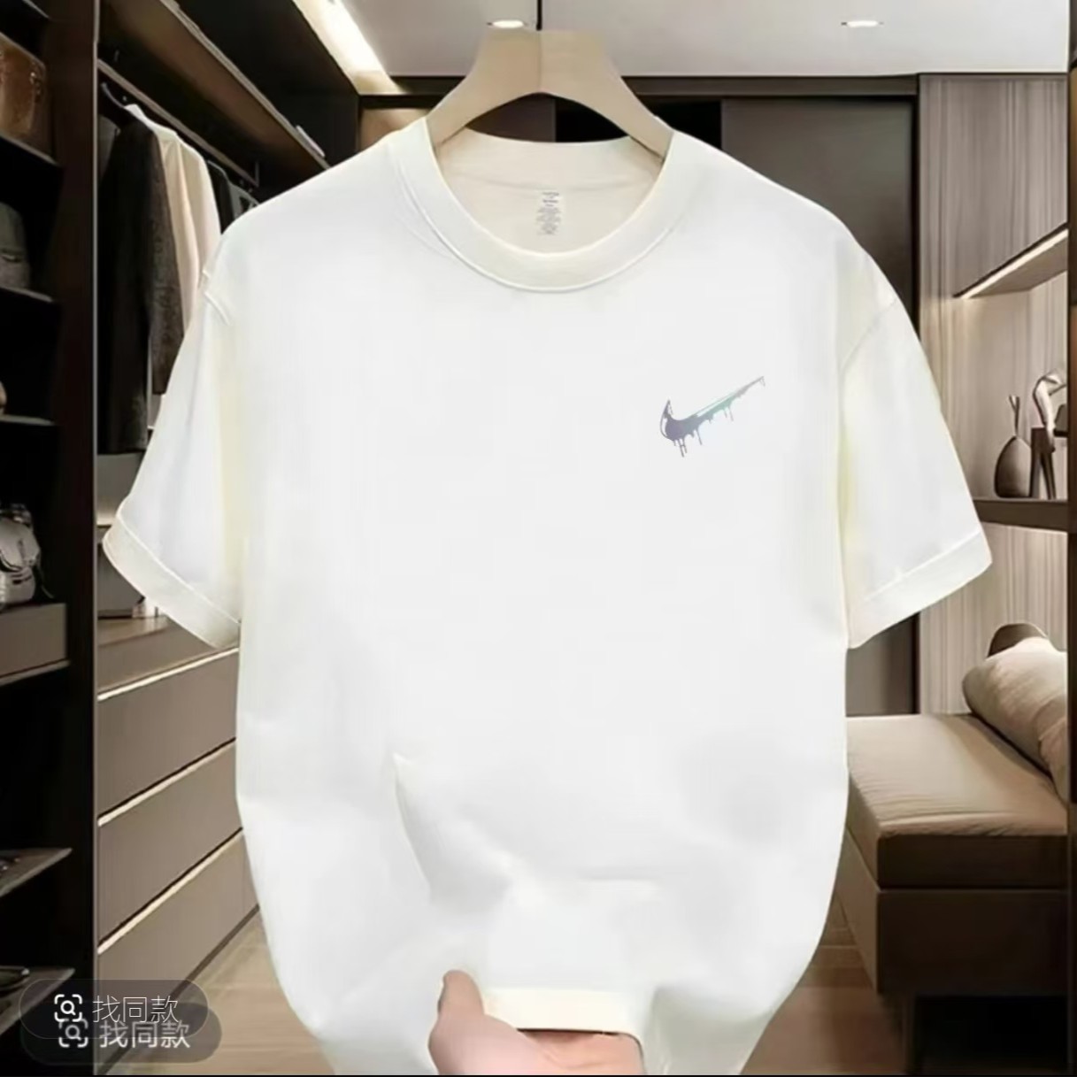 【一折粉丝福利】夏季潮牌男女同款百搭圆领T恤