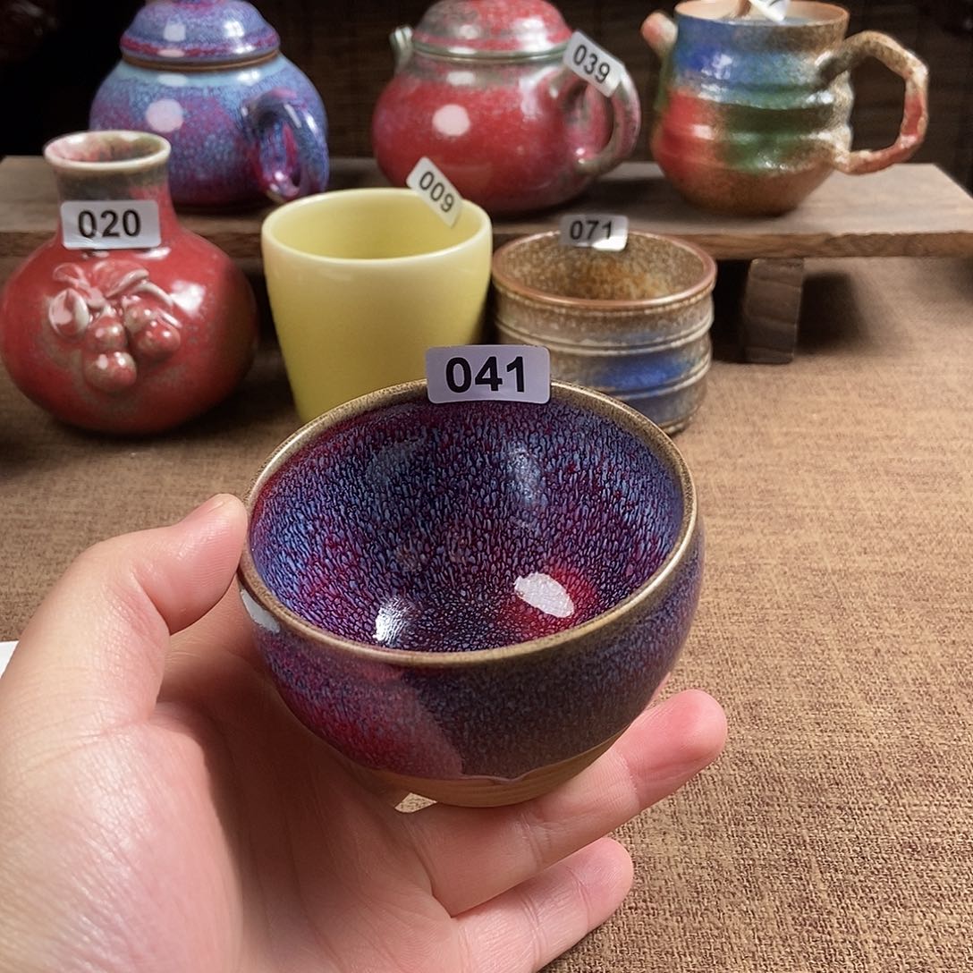 瓷片钧瓷茶壶茶具