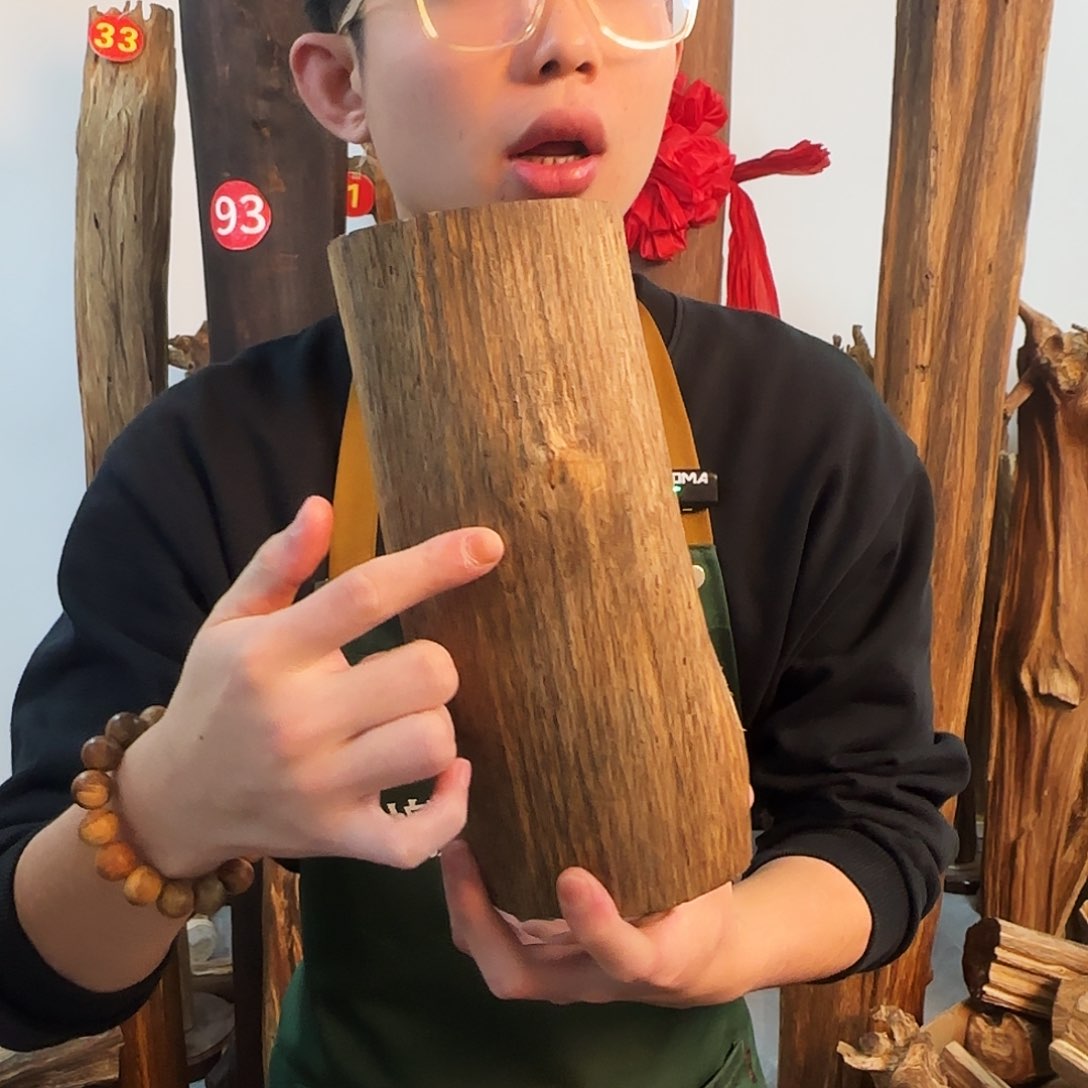 沉香摆件天然沉香原木摆件➕底座