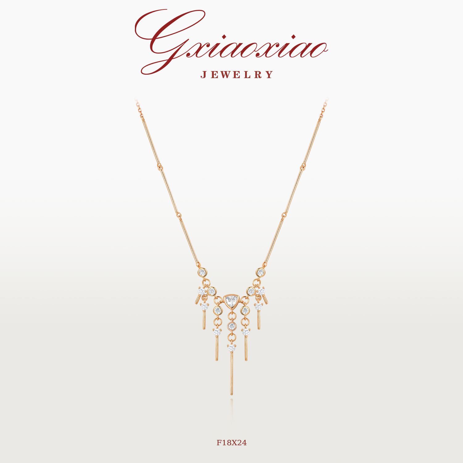 G XIAOXIAO 【幻彩星垂】时尚高级感百搭项链 F18X24 F18X25