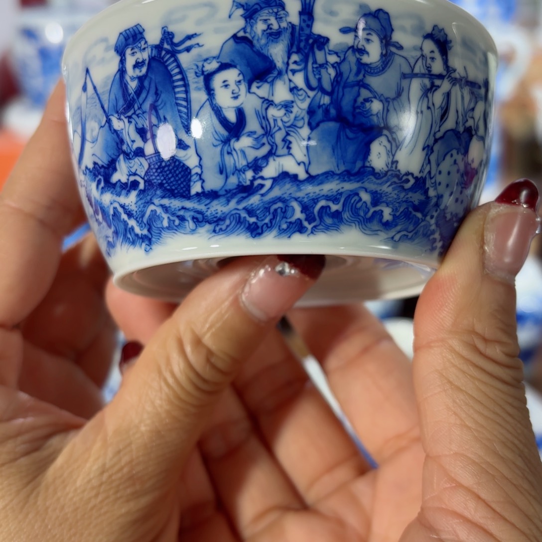 杯全手工全手绘陶瓷